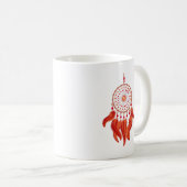 Orange Dream Catcher Kaffeetasse (VorderseiteRechts)