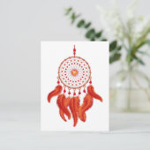 Orange Dream Catcher Postkarte (Stehend Vorderseite)