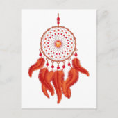 Orange Dream Catcher Postkarte (Vorderseite)