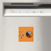Orange Dream Medicine 2 inch Square Magnet (In Situ (Geschirrspüler))
