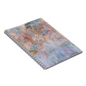 Orange Dream Spiral Foto Notebook Notizblock (Rechte Seite)