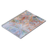 Orange Dream Spiral Foto Notebook Notizblock (Linke Seite)