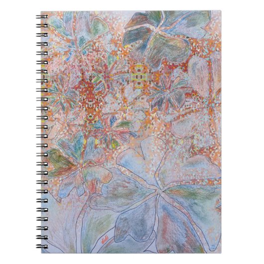 Orange Dream Spiral Foto Notebook Notizblock (Vorderseite)