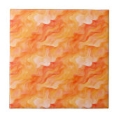 Orange Dream Waves Fliese (Vorderseite)