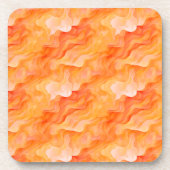 Orange Dream Waves Getränkeuntersetzer (Vorderseite)