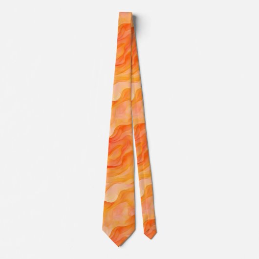 Orange Dream Waves Krawatte (Vorderseite)