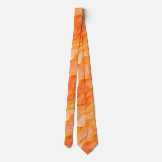 Orange Dream Waves Krawatte (Rückseite)