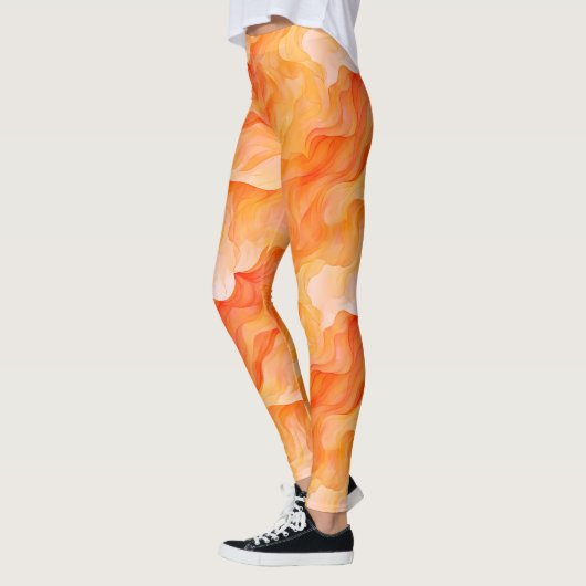 Orange Dream Waves Leggings (Links)