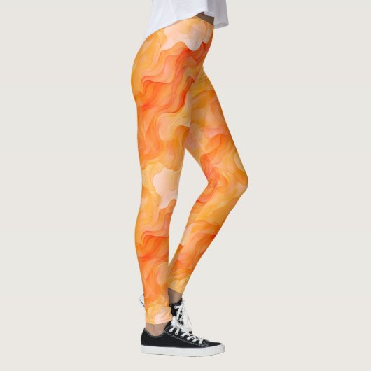 Orange Dream Waves Leggings (Rechts)