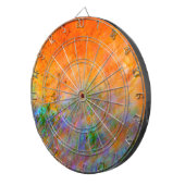 Orange Dreamscape Dartscheibe (Vorderseite rechts)