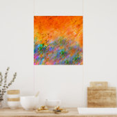 Orange Dreamscape Poster (Küche)