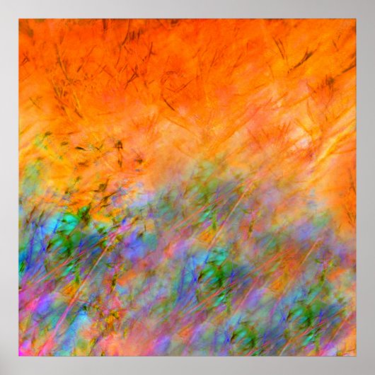 Orange Dreamscape Poster (Vorne)