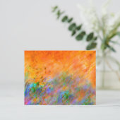 Orange Dreamscape Postkarte (Stehend Vorderseite)