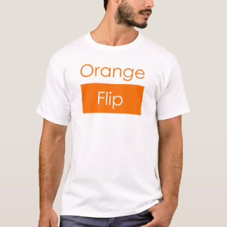 Orange drehen Shirt um