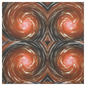 Orange Drehung Abstrakt Art Stoff (Muster)