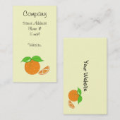 Orange Drehung Visitenkarte (Vorne/Hinten)