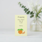 Orange Drehung Visitenkarte (Stehend Vorderseite)