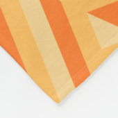 Orange Dreikantmuster Fleecedecke (Ecke)