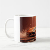 Orange Drifting Sports Car 365 Kaffeetasse (Links)