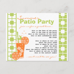 Orange Drink Einladung