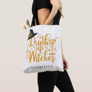 Orange Drink Up Hexen Calligraphie Tasche