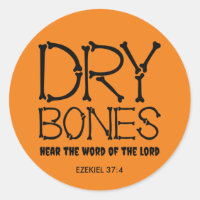 Orange DRY BONES Ezekiel 37 Christlich Halloween