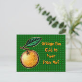 Orange, du Glad? Postkarte (Stehend Vorderseite)