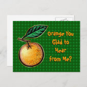 Orange, du Glad? Postkarte (Vorne/Hinten)