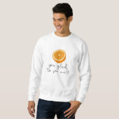 Orange du willst mich sehen? sweatshirt (Vorne ganz)