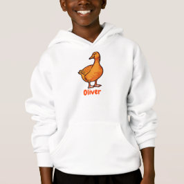 Orange Duck Kids Hoodie