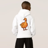 Orange Duck Kids T-Shirt – Cute and Playful Animal Hoodie (Schwarz voll)
