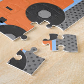 Orange Dumb Truck Digitale Kunst Puzzle (Seite)