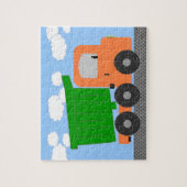 Orange Dumb Truck Digitale Kunst Puzzle (Vertikal)