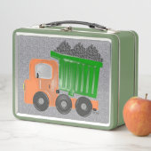 Orange Dump LKWs Metall Brotdose (Beispiel)