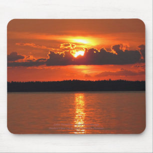 Orange dunkleres nahes hohes See-des Vermilion Mousepad