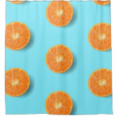 Orange Duschvorhang (Vorderseite)