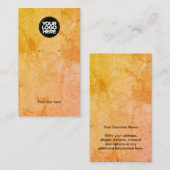 Orange-Earring-Display-Karte für das Firmenlogo Visitenkarte (Vorne/Hinten)