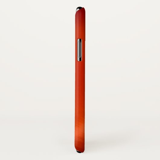 Orange Edelstahl-Metallblick Case-Mate iPhone Hülle (Hinten/Rechts)