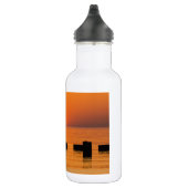 Orange Edelstahlflasche (Rechts)