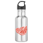 Orange Edelstahlflasche (Vorderseite)