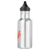 Orange Edelstahlflasche (Rechts)