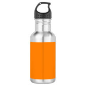 Orange Edelstahlflasche (Vorderseite)