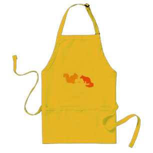Orange Eichhörnchen Schürze