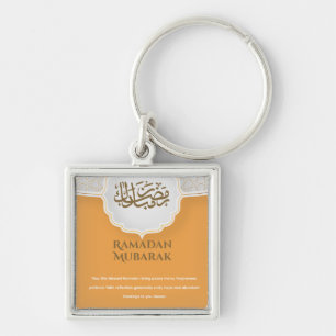 Orange Eid Mubarak  Schlüsselanhänger