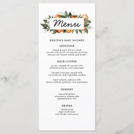 Orange Eine kleine Süsse befindet sich auf der Way Menükarte