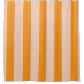ORANGE EINFACHE MODERNE INDIVIDUELL ANGEPASSTE BAD DUSCHVORHANG (Vorderseite)