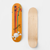 Orange einfaches Design Skateboard (Vorderseite)