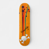 Orange einfaches Design Skateboard (Vorne)
