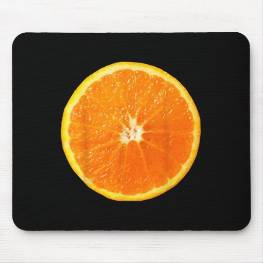Orange Einfaches Lustiges Passendes Halloween-Kost Mousepad (Vorne)