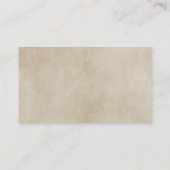 Orange Elegant Deko Platzkarte (Rückseite)